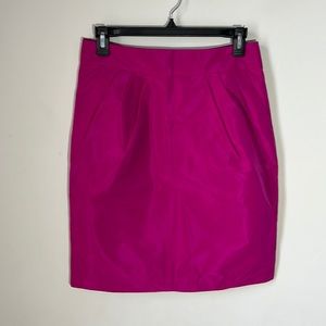 Banana Republic Fuchsia Tulip Pencil Skirt with POCKETS